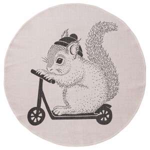 블루밍빌레 Mini Squirrel Rug Ø100cm