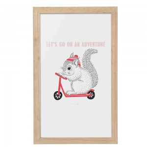 블루밍빌레 Squirrel Let´s Go With Frame, Nature