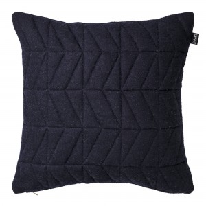 블루밍빌레 Quilted Pillow 50x50cm, Navy