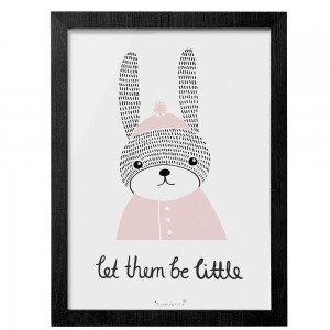 블루밍빌레 Rabbit With Frame, Black