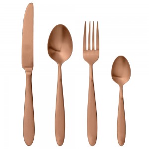 블루밍빌레 Cutlery set 4-Pcs, Copper