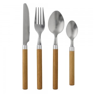 블루밍빌레 Cutlery set 4 pcs 18/0, Bamboo