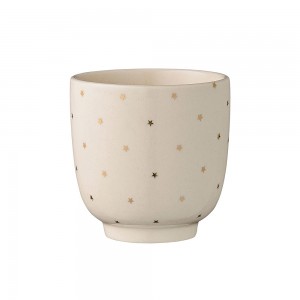 블루밍빌레 Stars Cup 7 cm, White/Gold