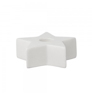 블루밍빌레 Star Candlestick Large, White