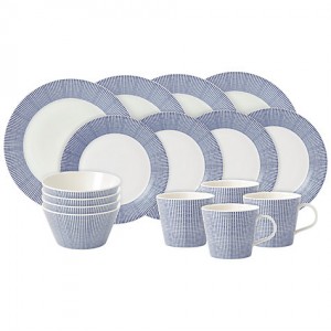 로얄덜튼 퍼시픽 Pacific Porcelain China Set, 16 Piece