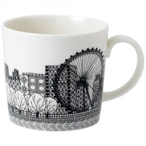 로얄덜튼 Charlene Mullen London Eye Mug