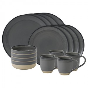 로얄덜튼 ED Ellen DeGeneres Brushed Glaze Stoneware Set, 16 Piece