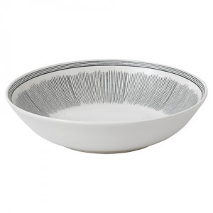 로얄덜튼 ED Ellen DeGeneres Grey Line Pasta Bowl