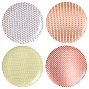 로얄덜튼 파스텔 멜라민 디너 플레이트 Pastels Melamine Dinner Plate Set of 4