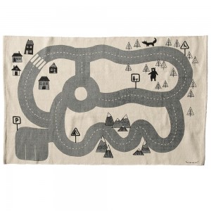 Bloomingville kids rug with road print