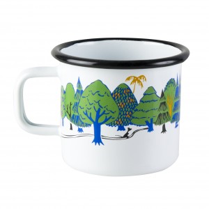 Moomin valley enamel mug