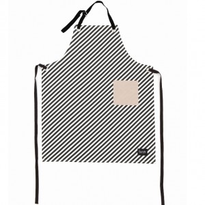 Black stripe apron