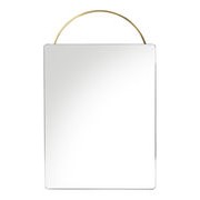 Adorn Small Wall mirror - 35 x H 53 cm / Brass