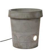 Gervaso LED Luminous flowerpot - LED - Concrete - H 45 cm