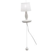 Norma M Wall light - Ceramic & Linen - L 22 x H 40 cm