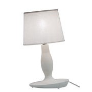 Norma M Table lamp - Ceramic & Linen - Ø 22 x H 40 cm