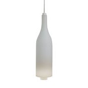 Bacco Pendant - Frosted glass - H 34 x Ø 9 cm