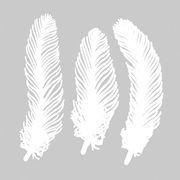 Mino Plume n°1 Window decoration - / Set of 3 - Paper