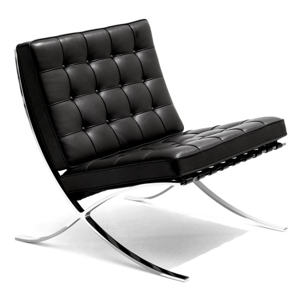 (리빙패밀리세일) 놀 바르셀로나 라운지 체어 Knoll Barcelona Lounge Chair Black